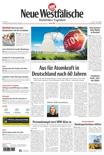 Neue Westfälische - Bielefelder Tageblatt - Bielefeld Ost - 15 Apr 2023