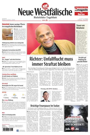 Neue Westfälische - Bielefelder Tageblatt - Bielefeld Ost - 26 4월 2023