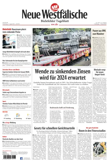 Neue Westfälische - Bielefelder Tageblatt - Bielefeld Ost - 17 Aug 2023