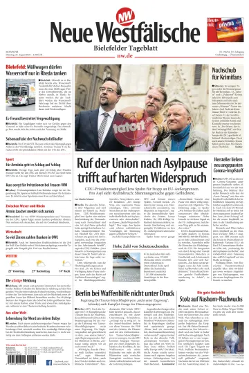 Neue Westfälische - Bielefelder Tageblatt - Bielefeld Ost - 22 Aug 2023