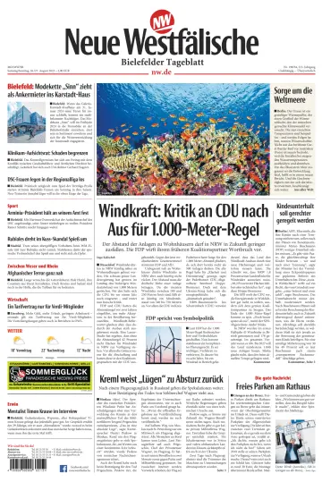Neue Westfälische - Bielefelder Tageblatt - Bielefeld Ost - 26 Aug 2023
