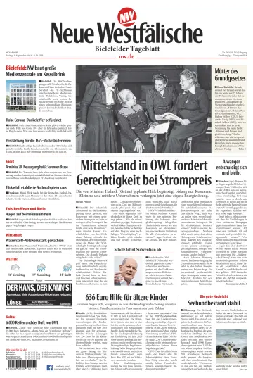 Neue Westfälische - Bielefelder Tageblatt - Bielefeld Ost - 1 Sep 2023