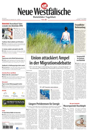 Neue Westfälische - Bielefelder Tageblatt - Bielefeld Ost - 23 Sep 2023