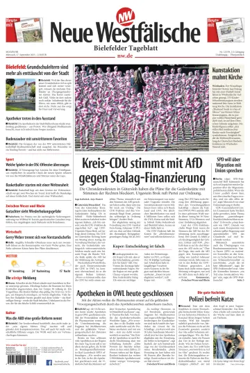 Neue Westfälische - Bielefelder Tageblatt - Bielefeld Ost - 27 9월 2023
