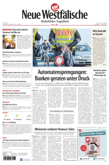 Neue Westfälische - Bielefelder Tageblatt - Bielefeld Ost - 28 Sep 2023