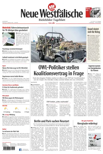 Neue Westfälische - Bielefelder Tageblatt - Bielefeld Ost - 10 10월 2023