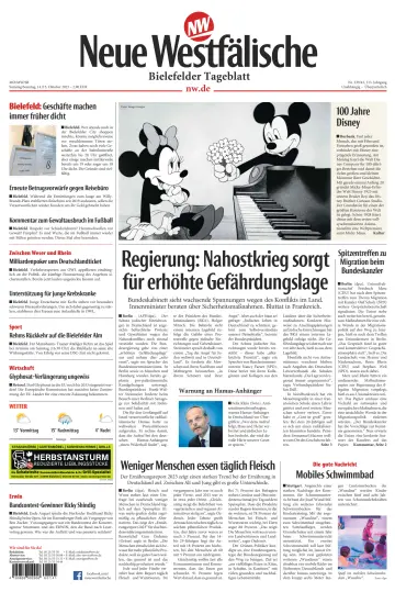 Neue Westfälische - Bielefelder Tageblatt - Bielefeld Ost - 14 Oct 2023