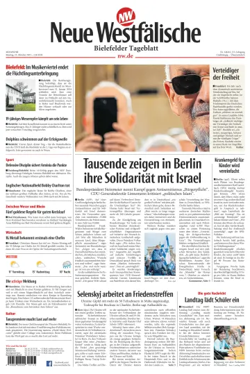 Neue Westfälische - Bielefelder Tageblatt - Bielefeld Ost - 23 Oct 2023