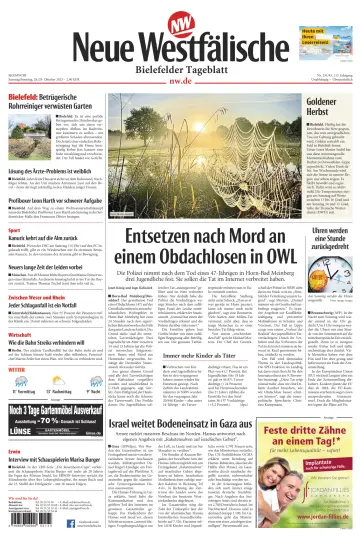 Neue Westfälische - Bielefelder Tageblatt - Bielefeld Ost - 28 Oct 2023