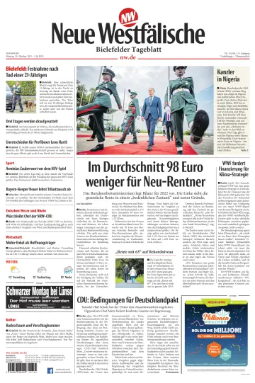 Neue Westfälische - Bielefelder Tageblatt - Bielefeld Ost - 30 Oct 2023