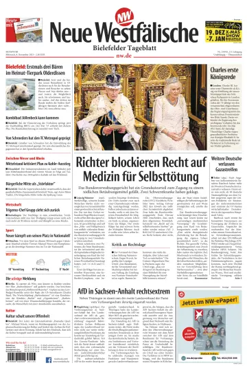 Neue Westfälische - Bielefelder Tageblatt - Bielefeld Ost - 08 11월 2023