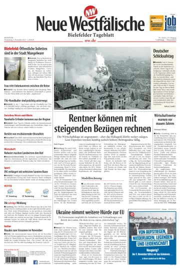 Neue Westfälische - Bielefelder Tageblatt - Bielefeld Ost - 9 Nov 2023