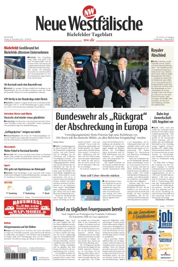Neue Westfälische - Bielefelder Tageblatt - Bielefeld Ost - 10 Nov 2023