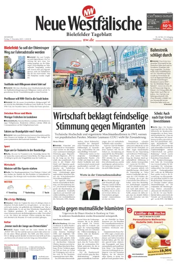 Neue Westfälische - Bielefelder Tageblatt - Bielefeld Ost - 17 Nov 2023