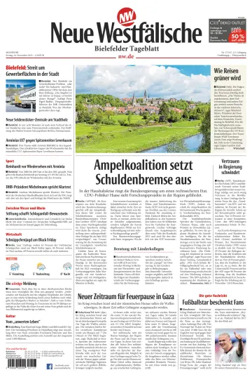 Neue Westfälische - Bielefelder Tageblatt - Bielefeld Ost - 24 Nov 2023