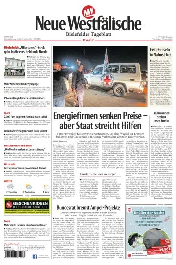 Neue Westfälische - Bielefelder Tageblatt - Bielefeld Ost - 25 11월 2023