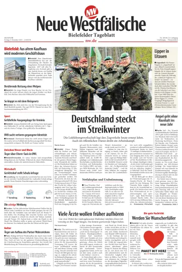 Neue Westfälische - Bielefelder Tageblatt - Bielefeld Ost - 8 Dec 2023