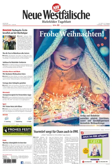 Neue Westfälische - Bielefelder Tageblatt - Bielefeld Ost - 23 Dec 2023