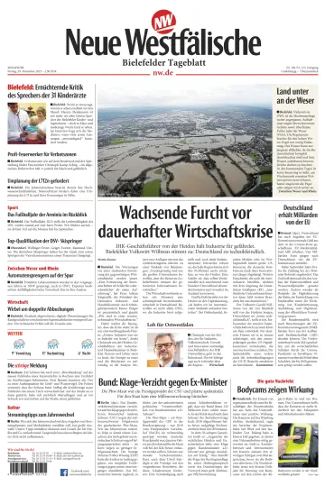 Neue Westfälische - Bielefelder Tageblatt - Bielefeld Ost - 29 Dec 2023