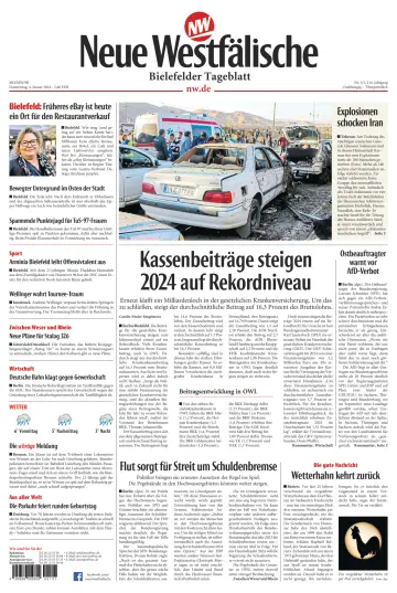 Neue Westfälische - Bielefelder Tageblatt - Bielefeld Ost - 4 Jan 2024