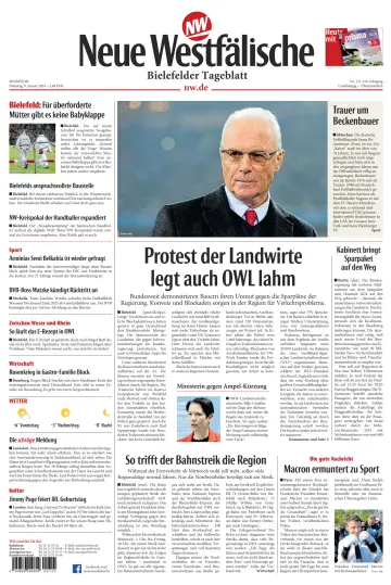 Neue Westfälische - Bielefelder Tageblatt - Bielefeld Ost - 09 1월 2024