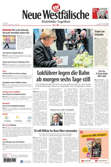 Neue Westfälische - Bielefelder Tageblatt - Bielefeld Ost - 23 1월 2024