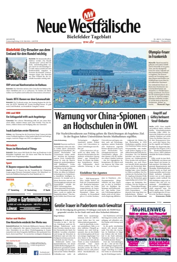 Neue Westfälische - Bielefelder Tageblatt - Bielefeld Ost - 09 май 2024