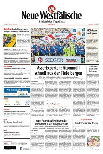 Neue Westfälische - Bielefelder Tageblatt - Bielefeld Ost - 27 5월 2024