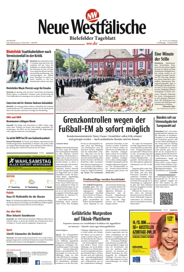 Neue Westfälische - Bielefelder Tageblatt - Bielefeld Ost - 8 Jun 2024