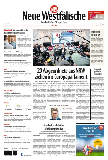Neue Westfälische - Bielefelder Tageblatt - Bielefeld Ost - 11 Jun 2024