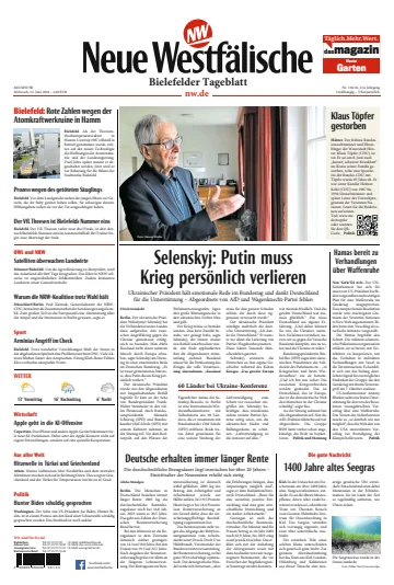 Neue Westfälische - Bielefelder Tageblatt - Bielefeld Ost - 12 Jun 2024