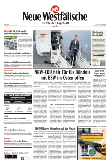 Neue Westfälische - Bielefelder Tageblatt - Bielefeld Ost - 14 Jun 2024