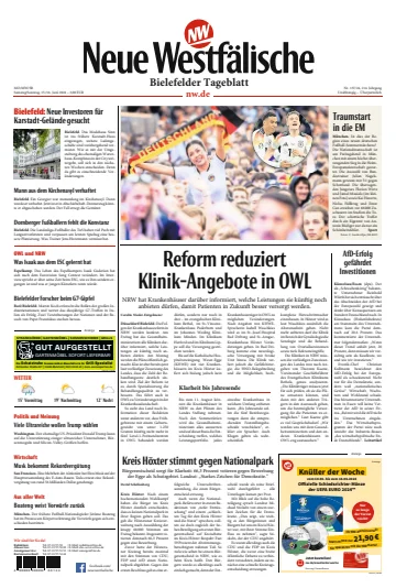 Neue Westfälische - Bielefelder Tageblatt - Bielefeld Ost - 15 Jun 2024