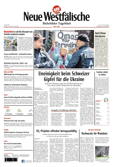 Neue Westfälische - Bielefelder Tageblatt - Bielefeld Ost - 17 Jun 2024