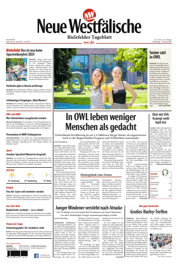 Neue Westfälische - Bielefelder Tageblatt - Bielefeld Ost - 26 Jun 2024