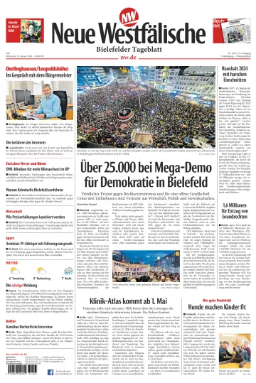 Neue Westfälische - Bielefelder Tageblatt - Bielefeld mit Oerlinghausen - 31 Jan 2024