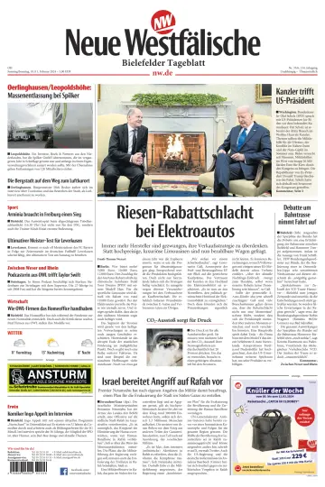 Neue Westfälische - Bielefelder Tageblatt - Bielefeld mit Oerlinghausen - 10 Feb 2024