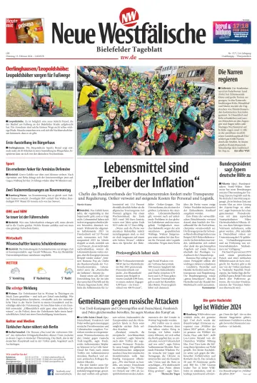 Neue Westfälische - Bielefelder Tageblatt - Bielefeld mit Oerlinghausen - 13 Feb 2024