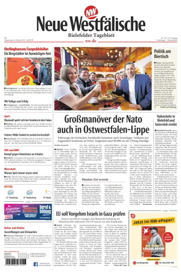 Neue Westfälische - Bielefelder Tageblatt - Bielefeld mit Oerlinghausen - 15 Feb 2024