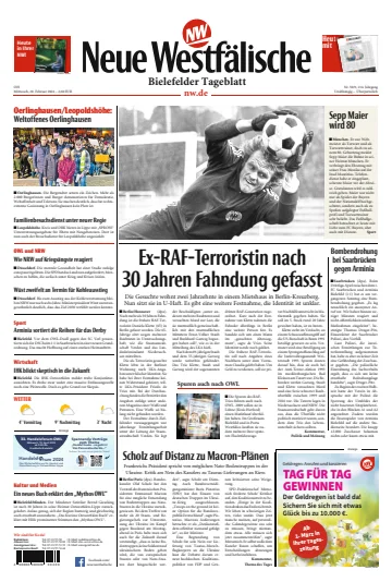 Neue Westfälische - Bielefelder Tageblatt - Bielefeld mit Oerlinghausen - 28 Feb 2024