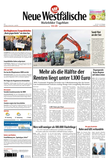 Neue Westfälische - Bielefelder Tageblatt - Bielefeld mit Oerlinghausen - 18 Mar 2024