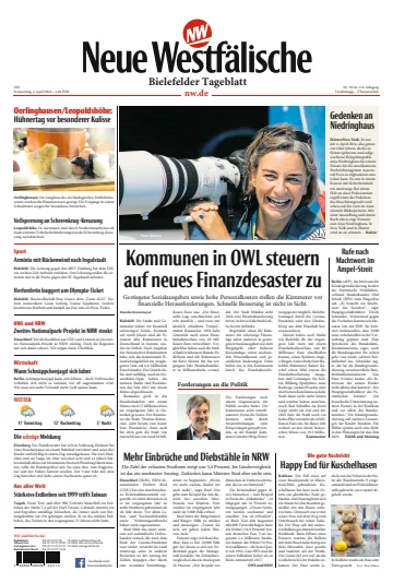 Neue Westfälische - Bielefelder Tageblatt - Bielefeld mit Oerlinghausen - 4 Apr 2024