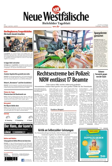 Neue Westfälische - Bielefelder Tageblatt - Bielefeld mit Oerlinghausen - 5 Apr 2024