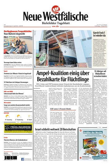 Neue Westfälische - Bielefelder Tageblatt - Bielefeld mit Oerlinghausen - 6 Ebri 2024
