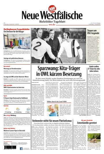 Neue Westfälische - Bielefelder Tageblatt - Bielefeld mit Oerlinghausen - 18 Apr 2024