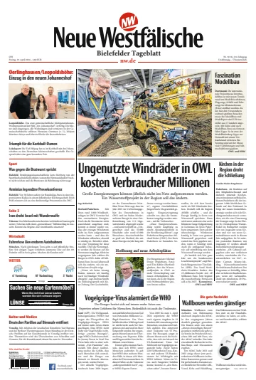 Neue Westfälische - Bielefelder Tageblatt - Bielefeld mit Oerlinghausen - 19 Apr. 2024