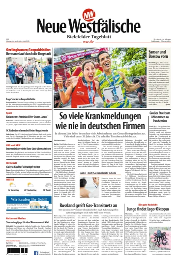 Neue Westfälische - Bielefelder Tageblatt - Bielefeld mit Oerlinghausen - 29 avr. 2024