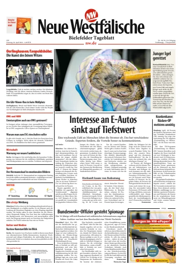 Neue Westfälische - Bielefelder Tageblatt - Bielefeld mit Oerlinghausen - 30 Apr. 2024