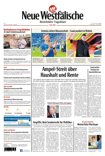 Neue Westfälische - Bielefelder Tageblatt - Bielefeld mit Oerlinghausen - 13 五月 2024