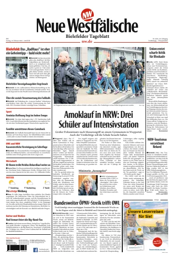 Neue Westfälische - Bielefelder Tageblatt - Bielefeld Dornberg - Werther - 23 Feb 2024
